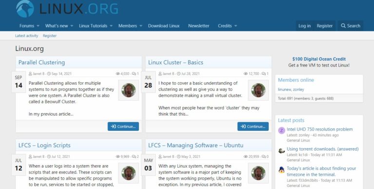 Linux.org с открытым исходным кодом