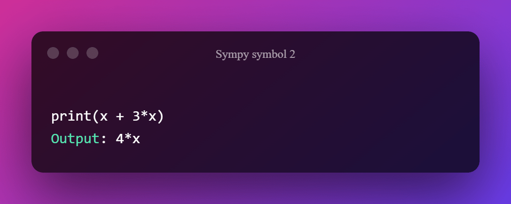 sympy symbol