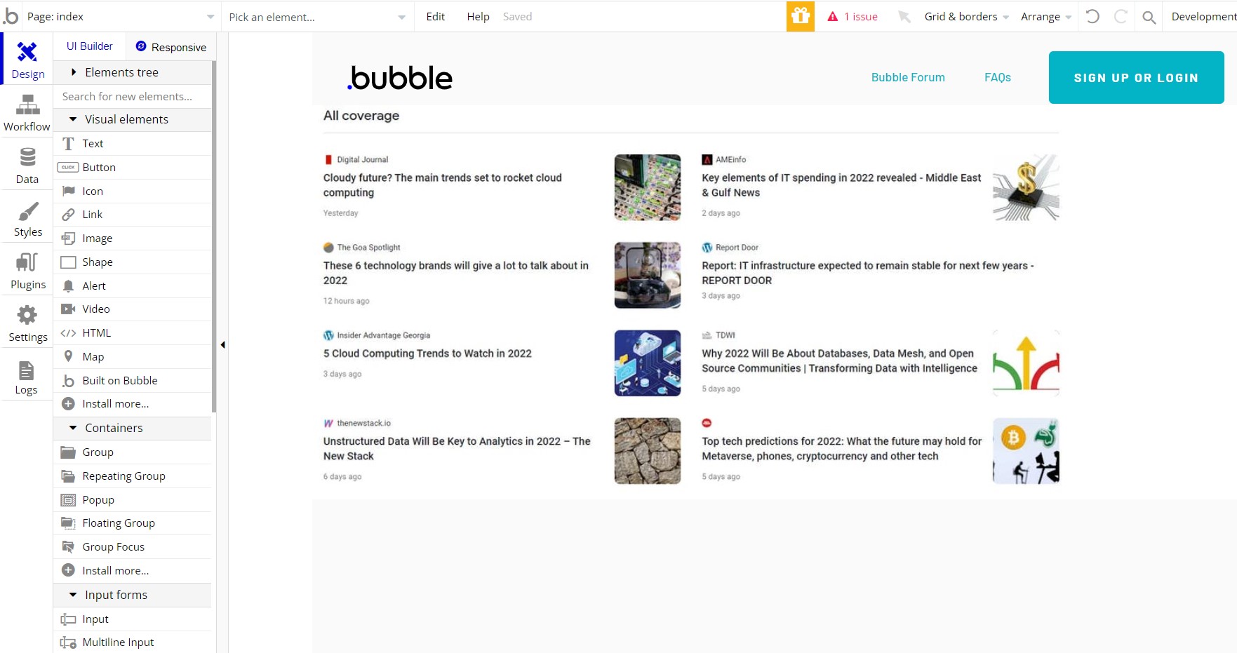 Final Bubble News App