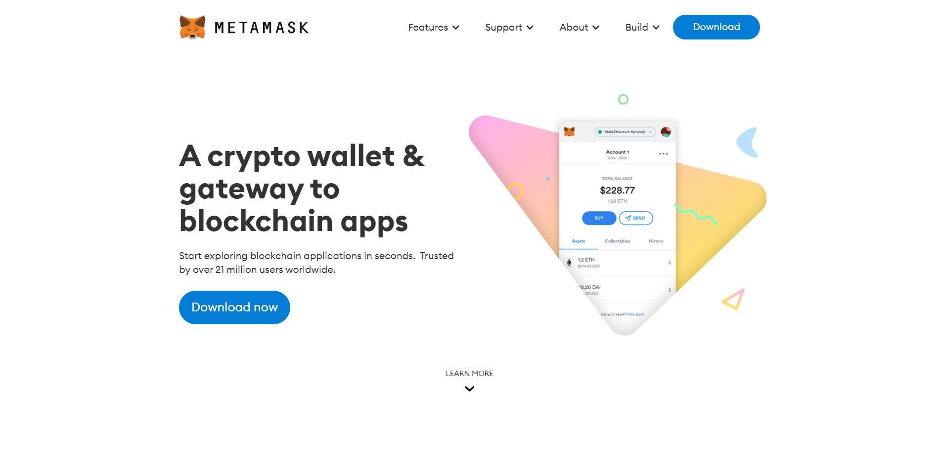 1. Metamask Official Website