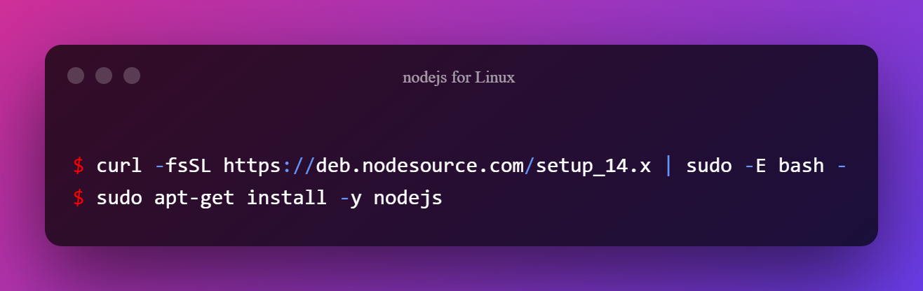 Nodejs For Linux 