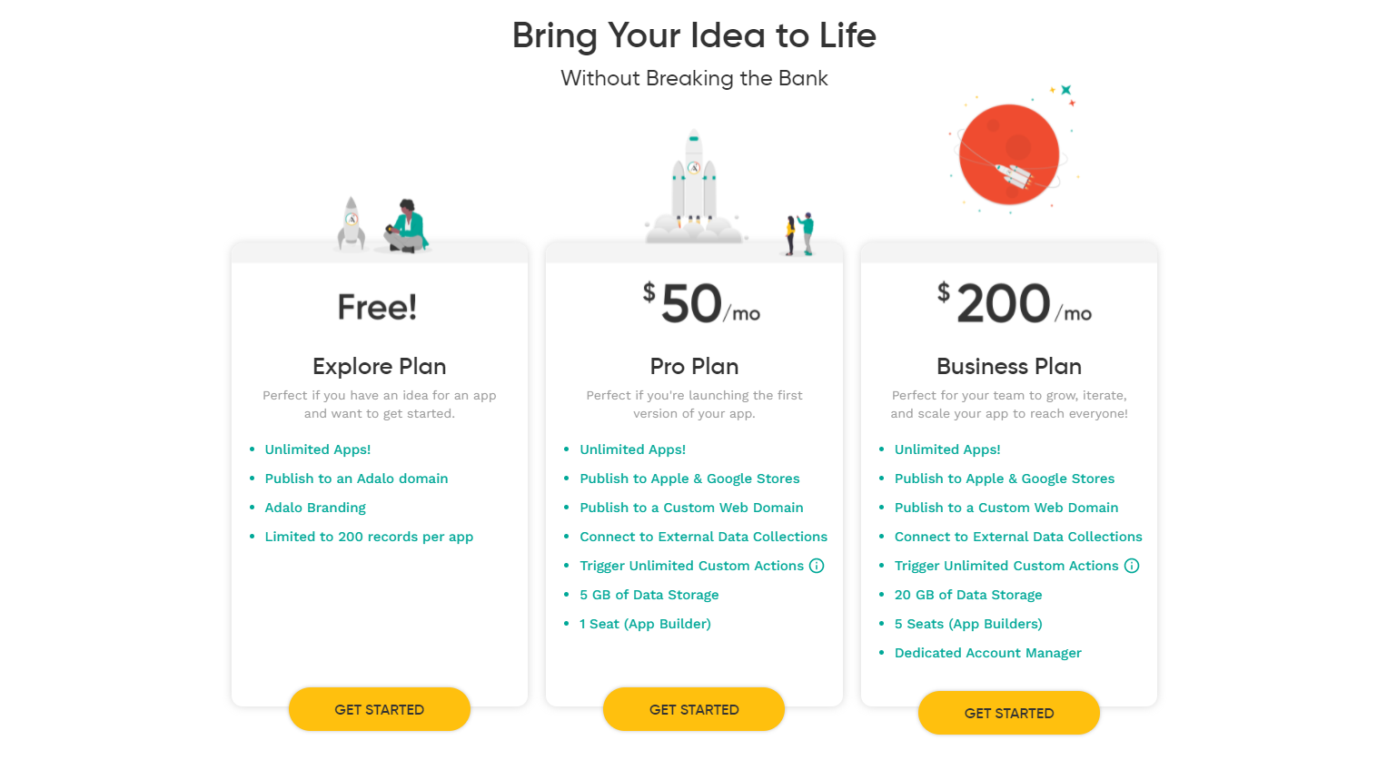 Adalo Pricing 1