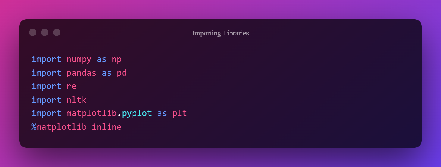 Importing Libraries