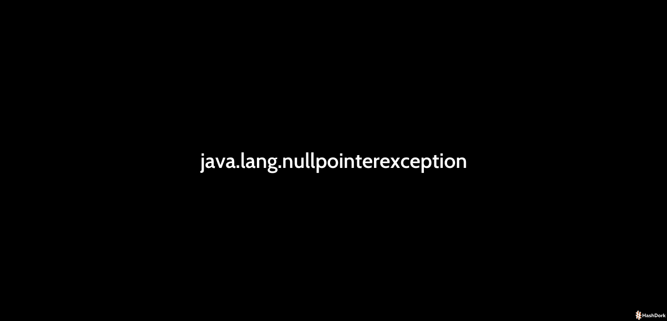 How To Rectify Java.lang .nullpointerexception