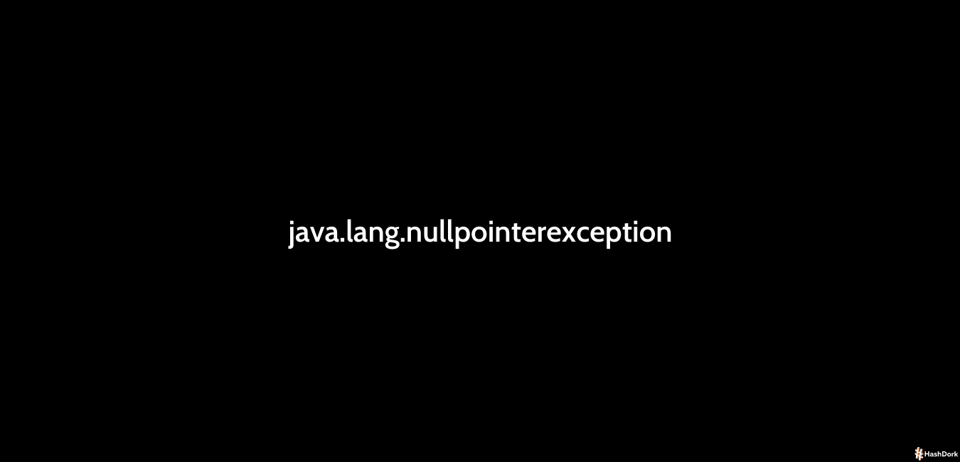 Java lang nullpointerexception