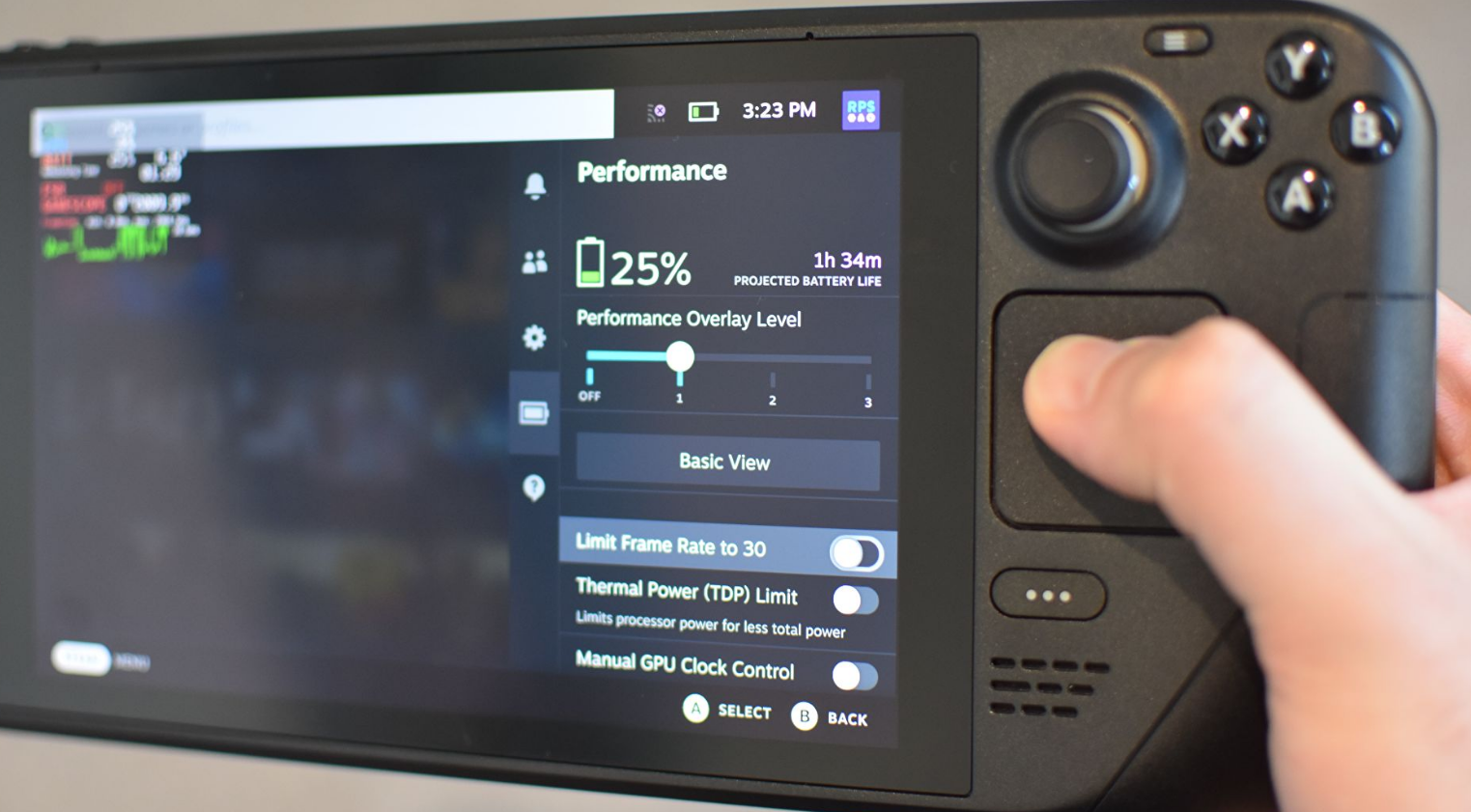 The Steam Deck offers tons of settings to balance performance and battery life