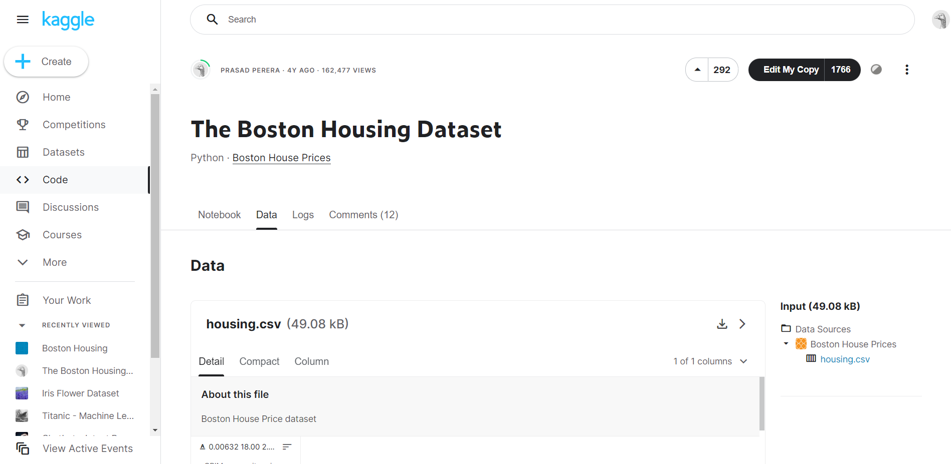 Previsão de preços de casas de Boston