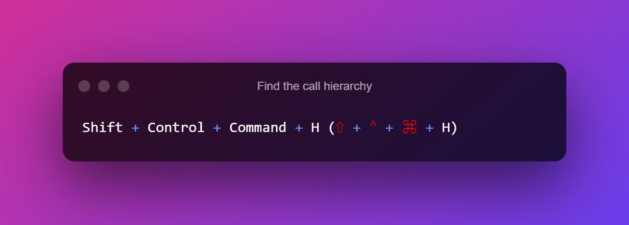 Find The Call Hierarchy