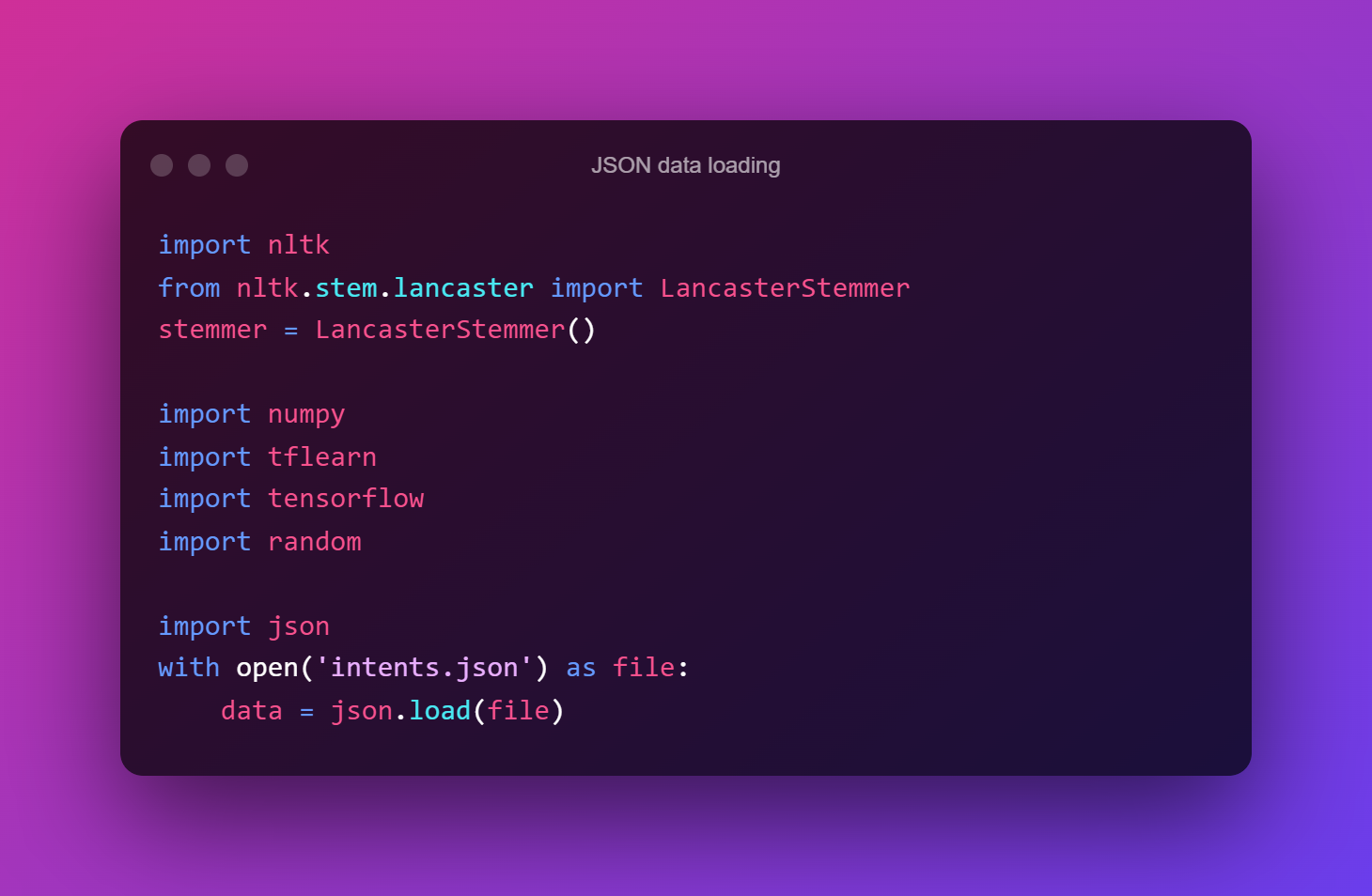 JSON Data Loading