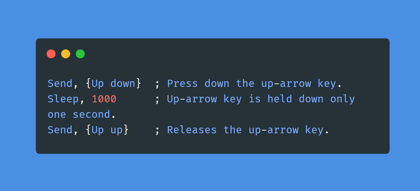 Autohotkey supports individual key events such as pressing down, holding, and releasing