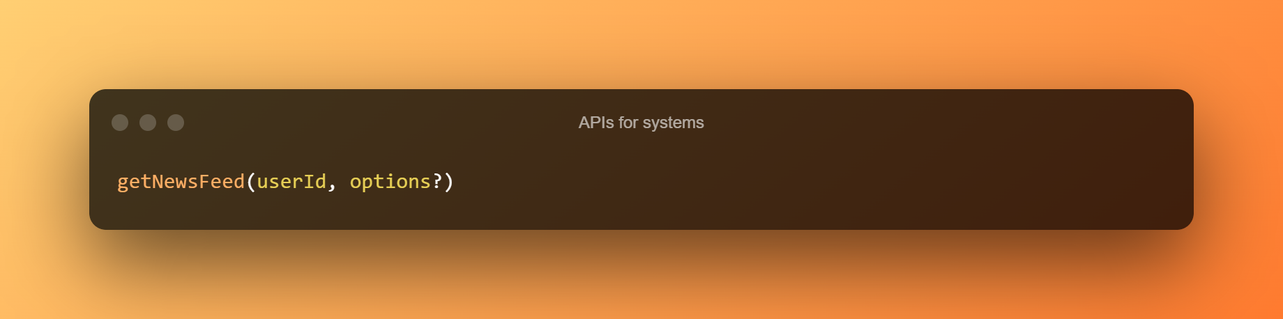 APIs For Systems