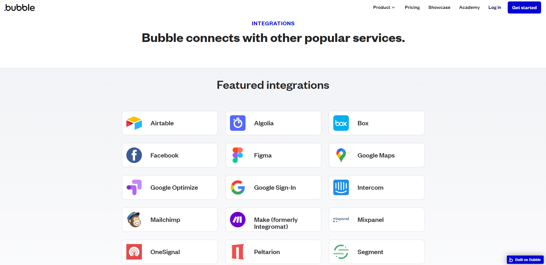 Bubble интеграциялары