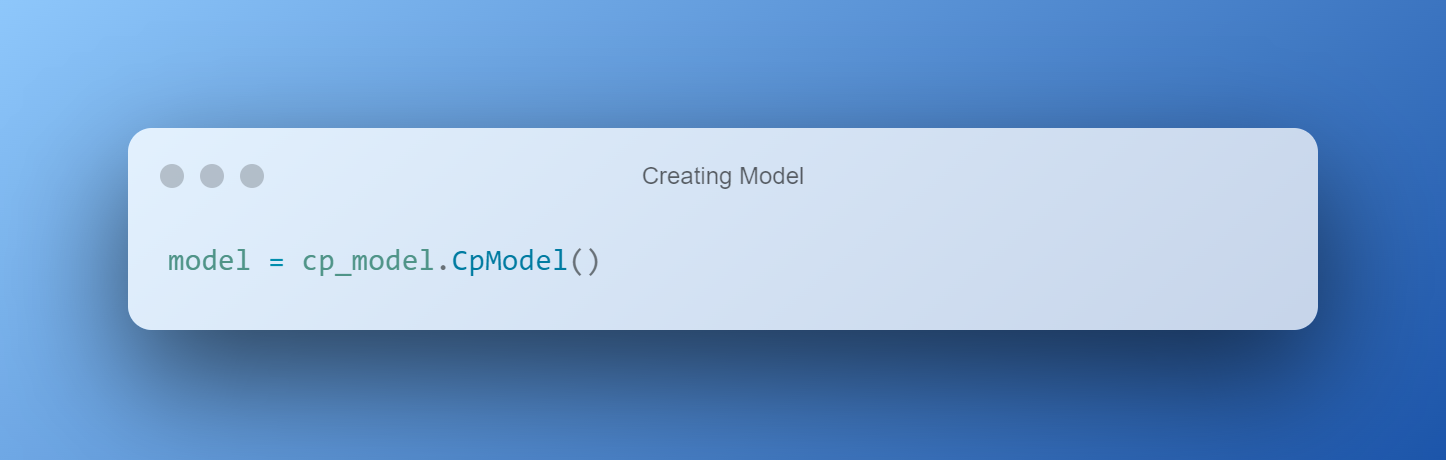 Creating Model