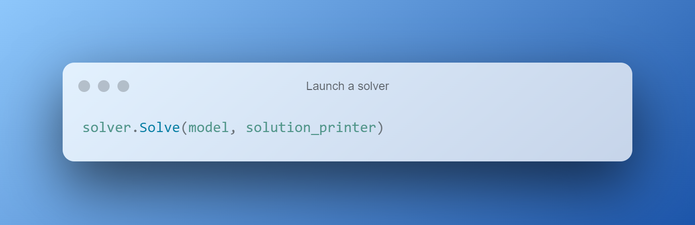 Launch A Solver