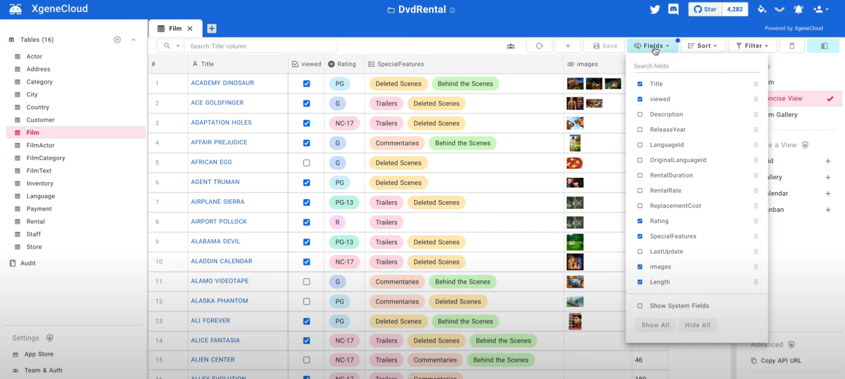 airtable နှင့်ဆင်တူသော်လည်း အပြည့်အဝ open-sourced နှင့် self-hosted