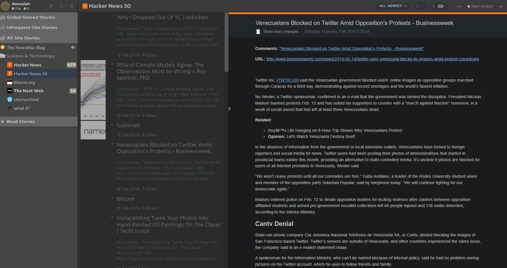 NewsDrop is an open source alternative to other news aggregators like Feedly
