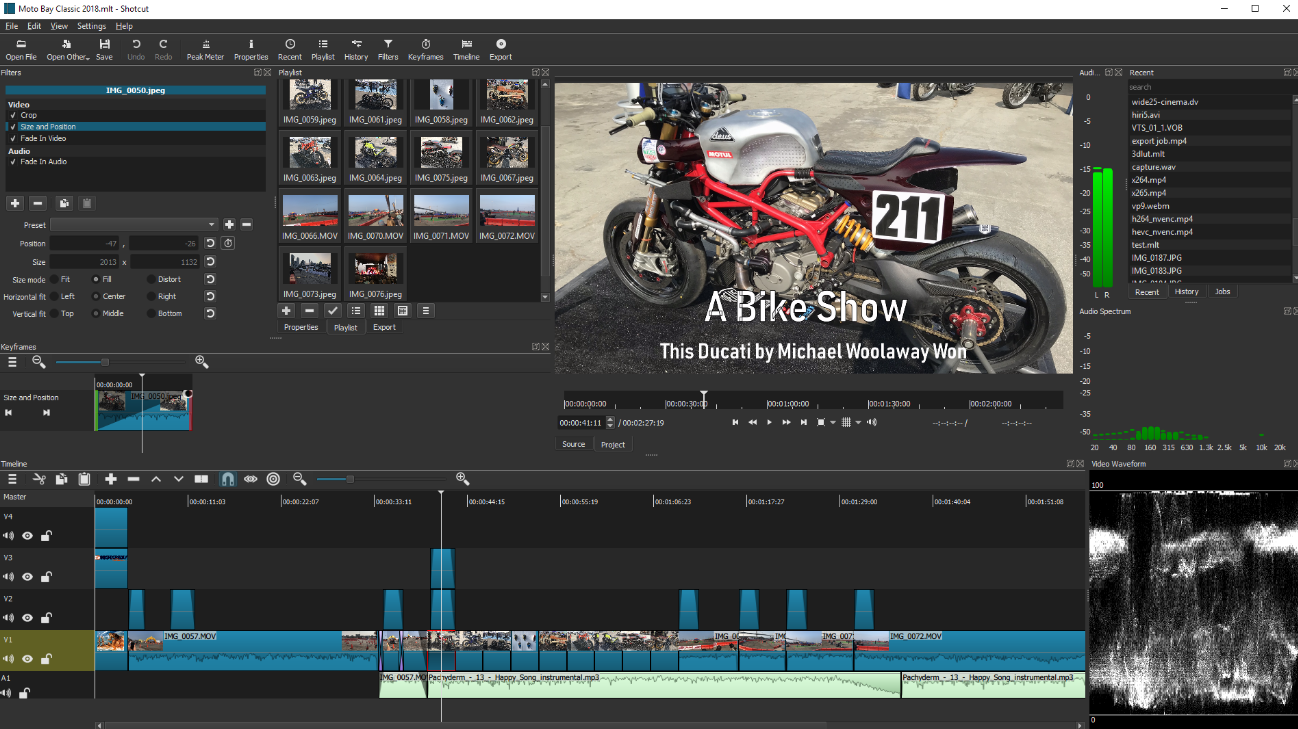 ShotCut is an alternative to various video editing sotftware such as Final Cut Pro and Vegas Pro