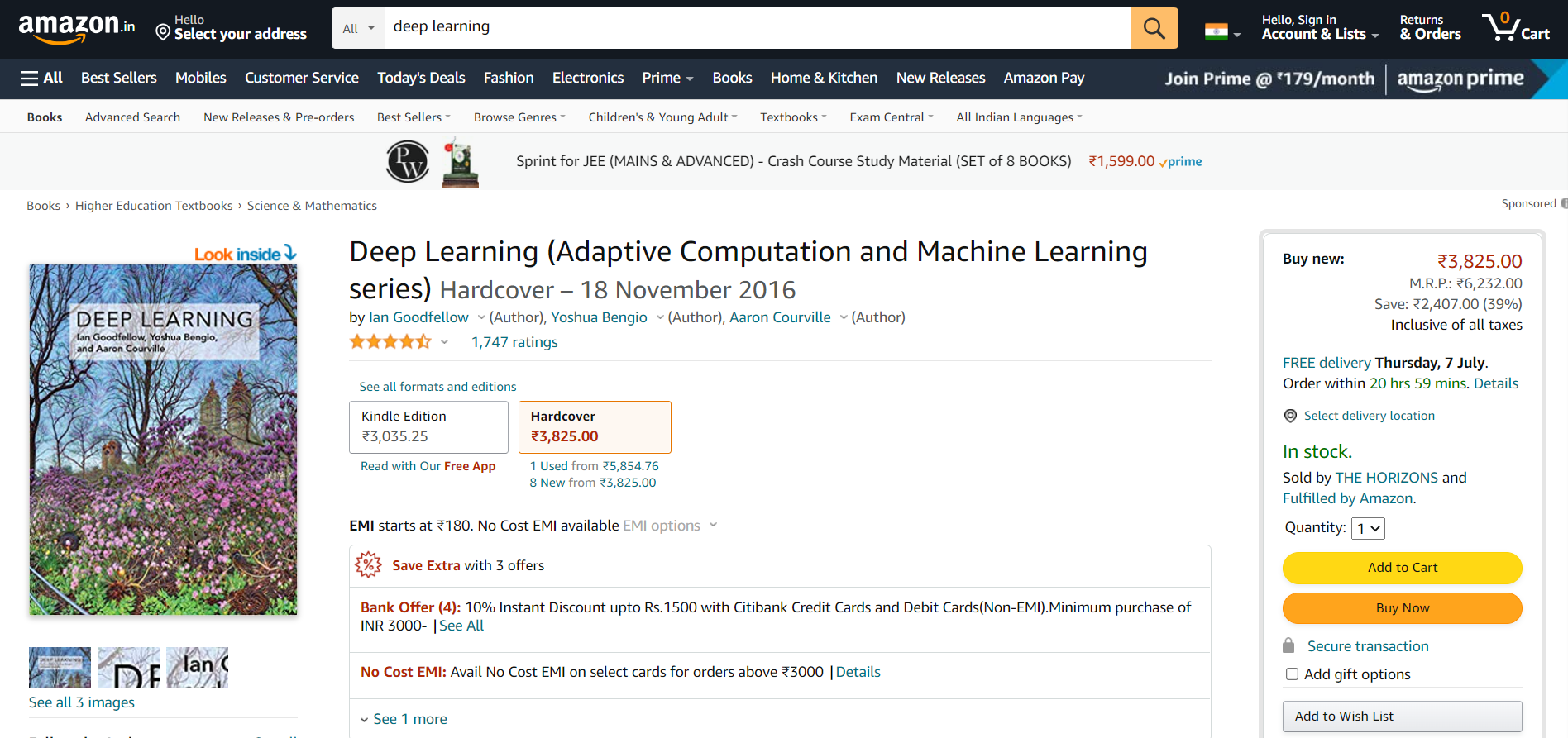 Deep Learning Adaptive Computation And Machine Leaning Series