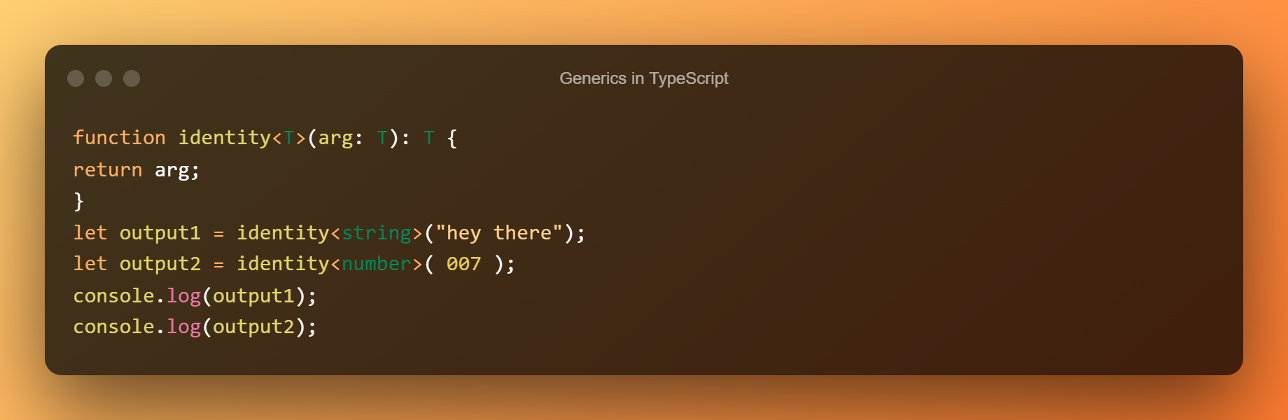 Generics In TypeScript
