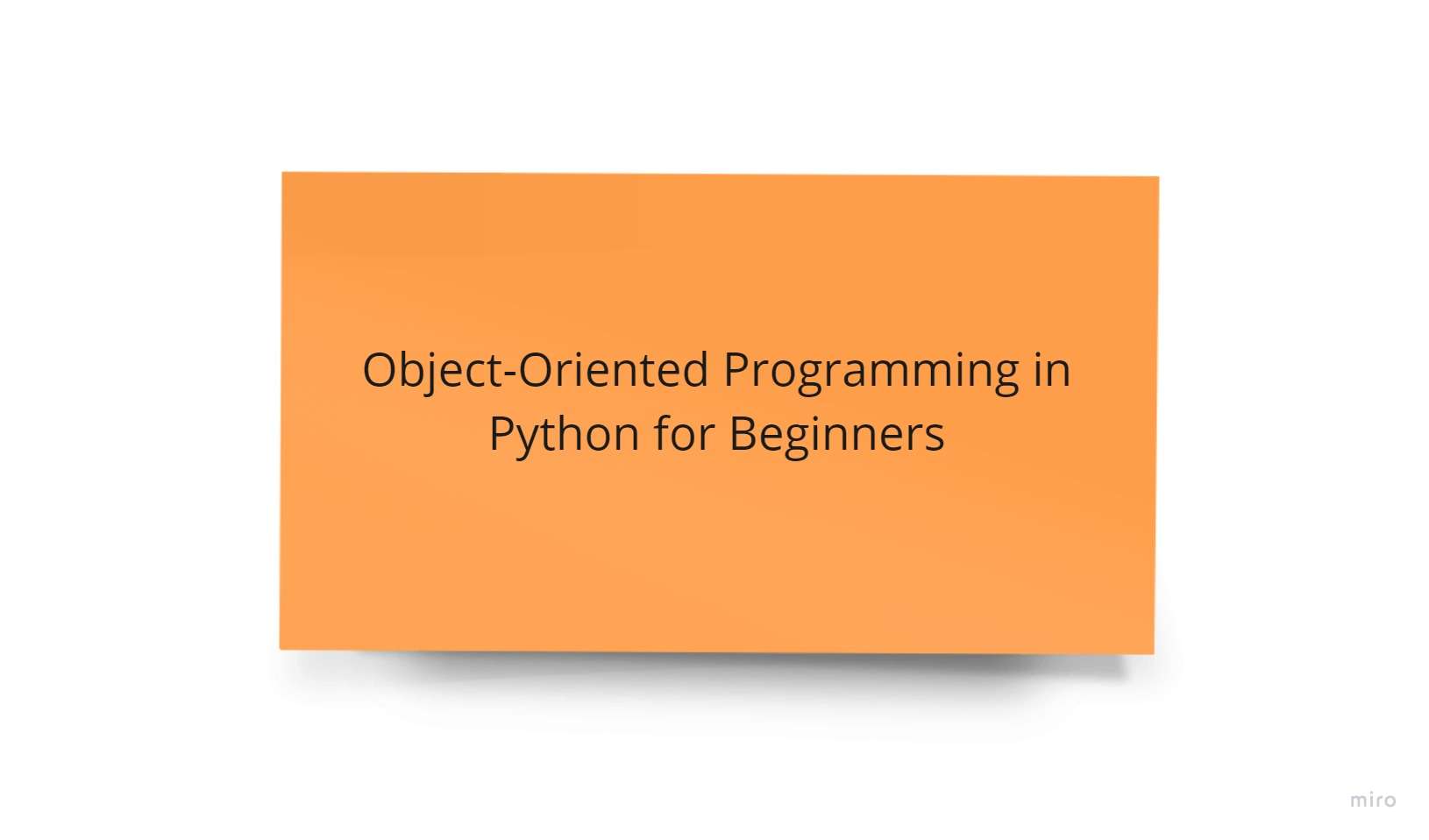 Object Oriented Programming Hauv Python rau Beginners