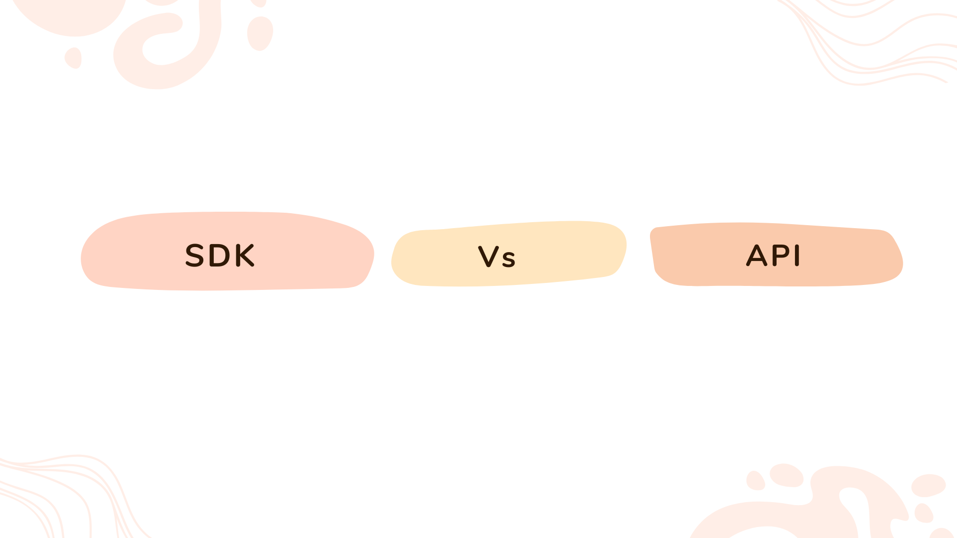 SDK بمقابلہ API