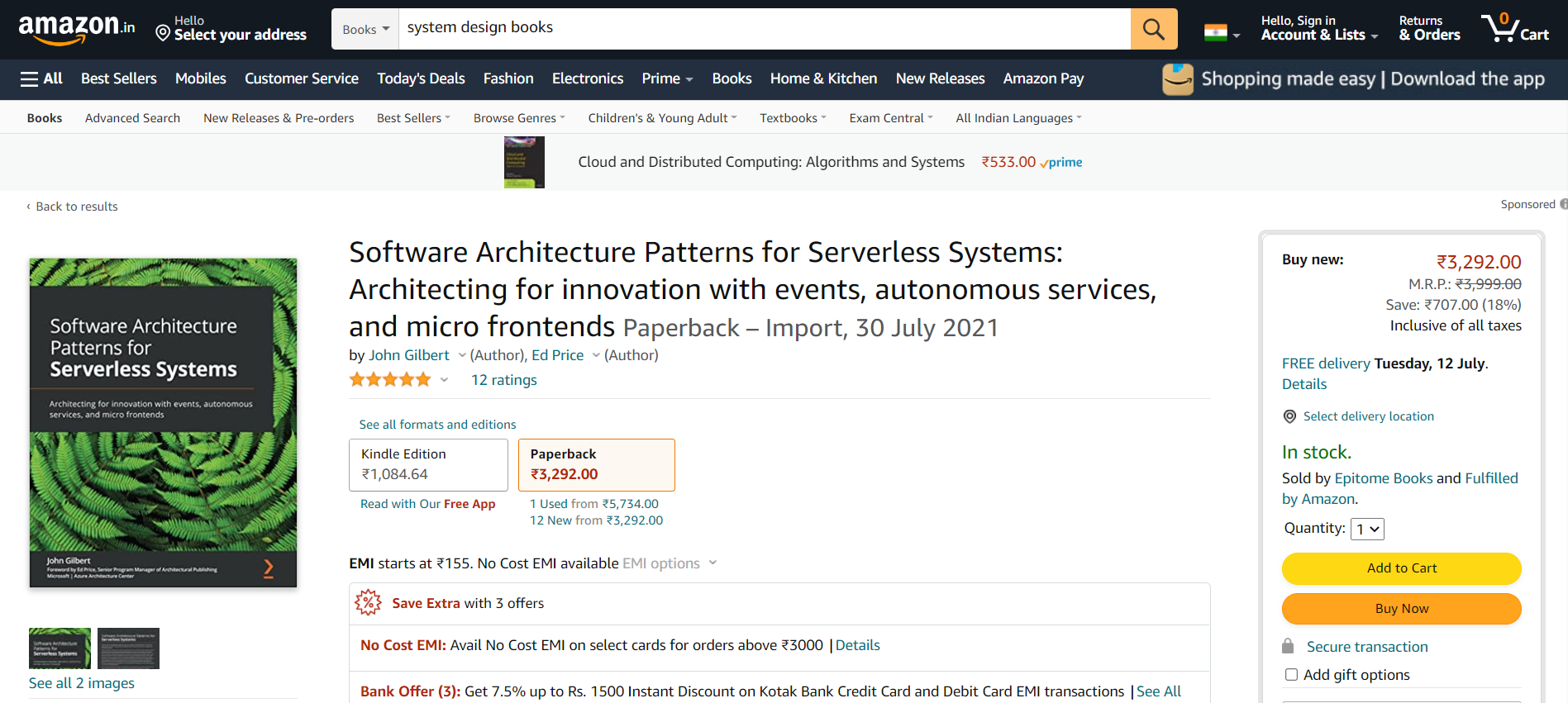 Software Architecture Patterns For Serverless Systems