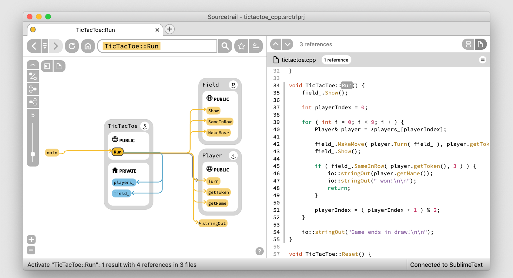 Demostración de SourceTrail