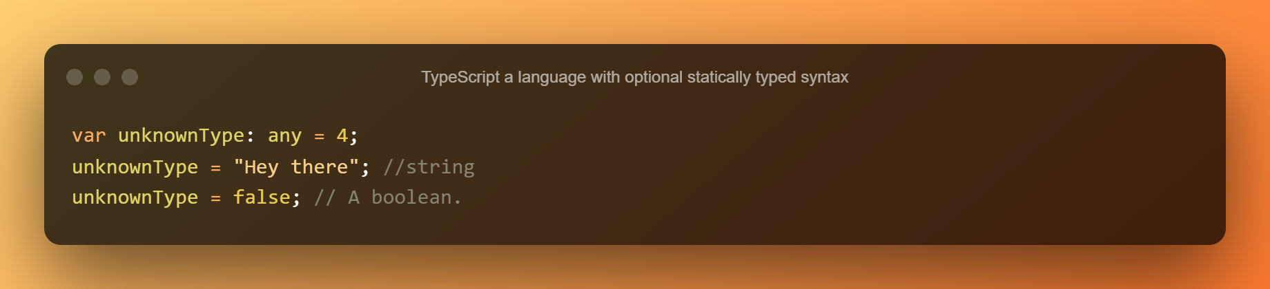 TypeScript A Language With Optional Statically Typed Syntax 10