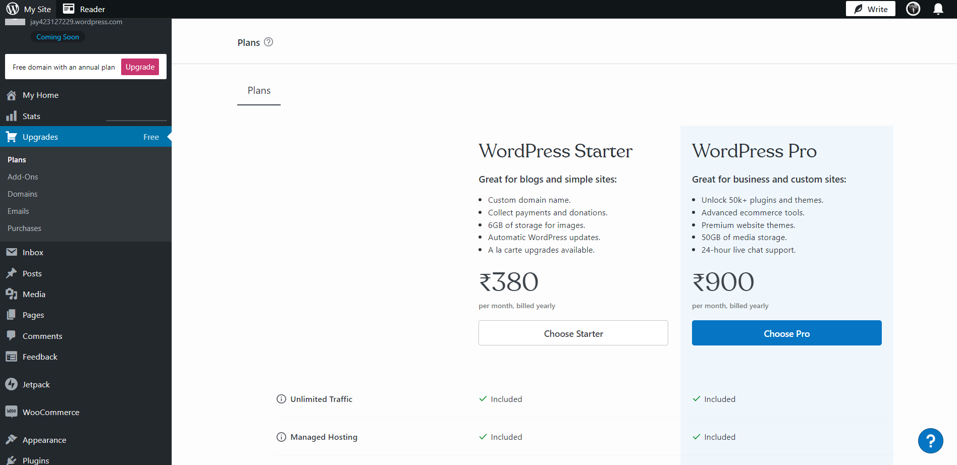 Wordpress စျေးနှုန်း