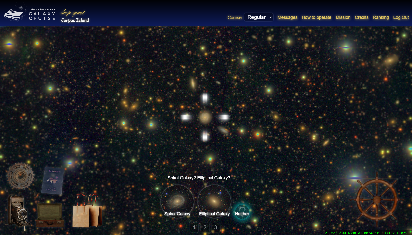 citizen science project Galaxy Cruise asks volunteers to classify galaxies