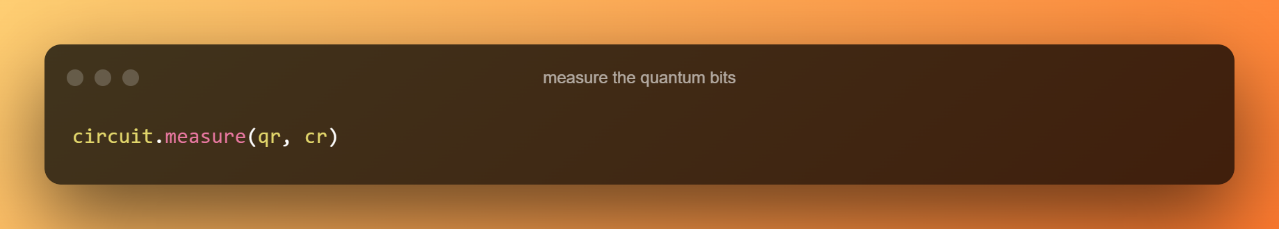 Measure The Quantum Bits