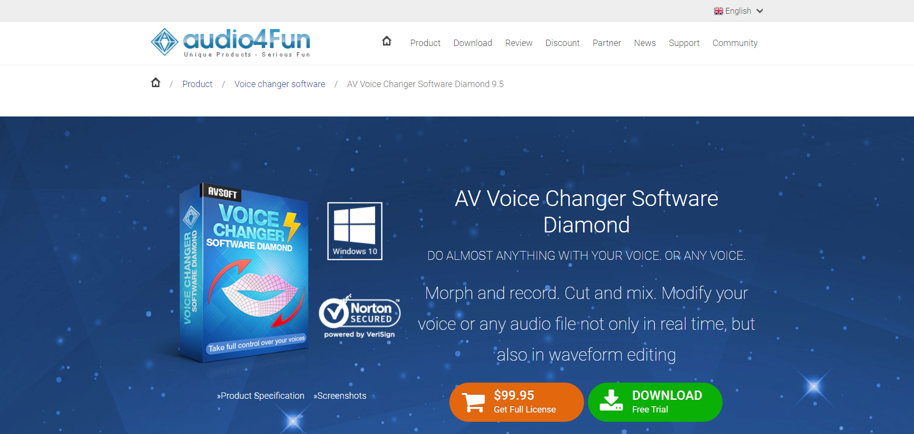 AV Voice Changer szoftver Diamond 1