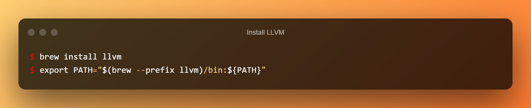 Install LLVM