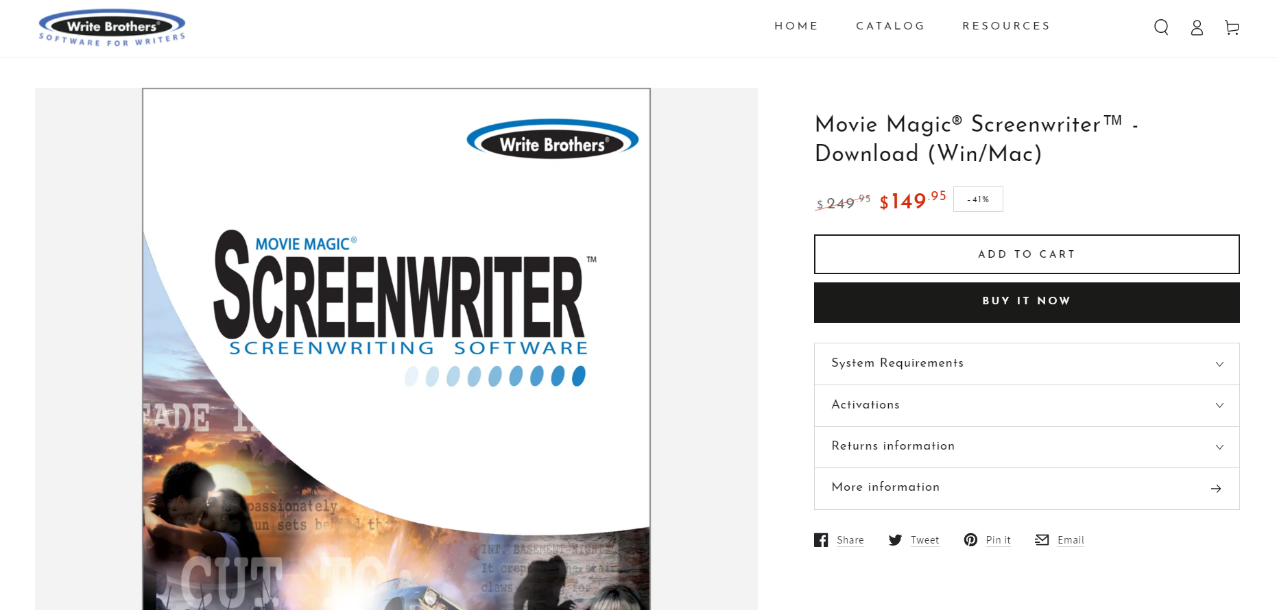 Movie Magic Screenwriter Pricing