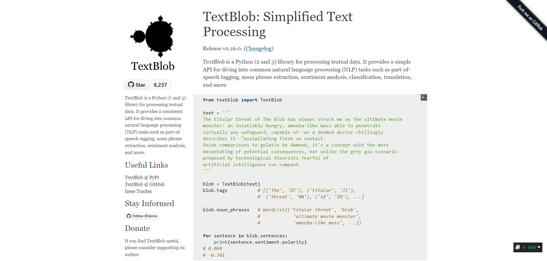 „TextBlob“.