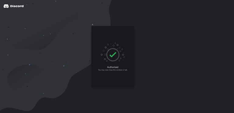 Бот успешно добавлен на ваш сервер