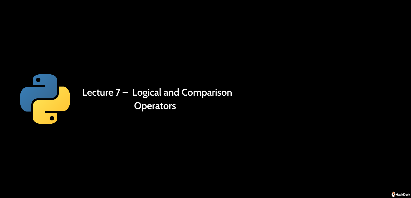 Logical And Comparison Operators 