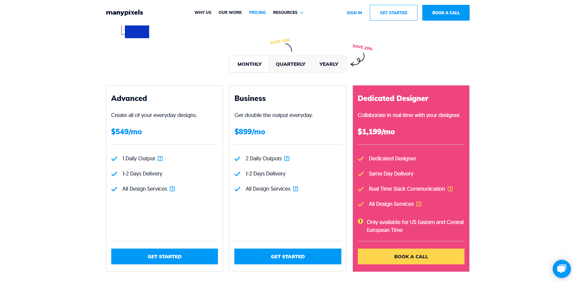 Manypixels Pricing