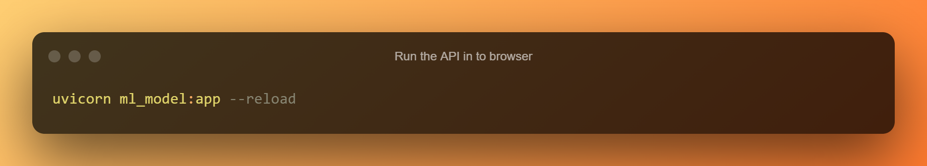 Browser တွင် API ကို Run ပါ။