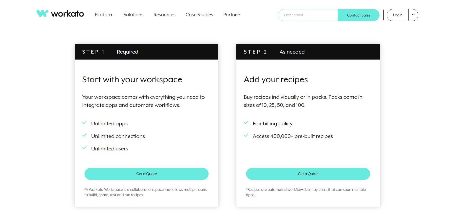 Workato Pricing