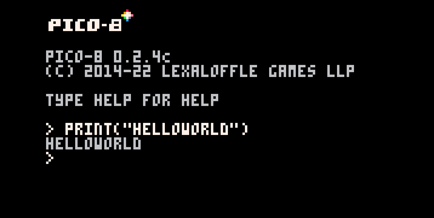 printing Hello World using Lua 