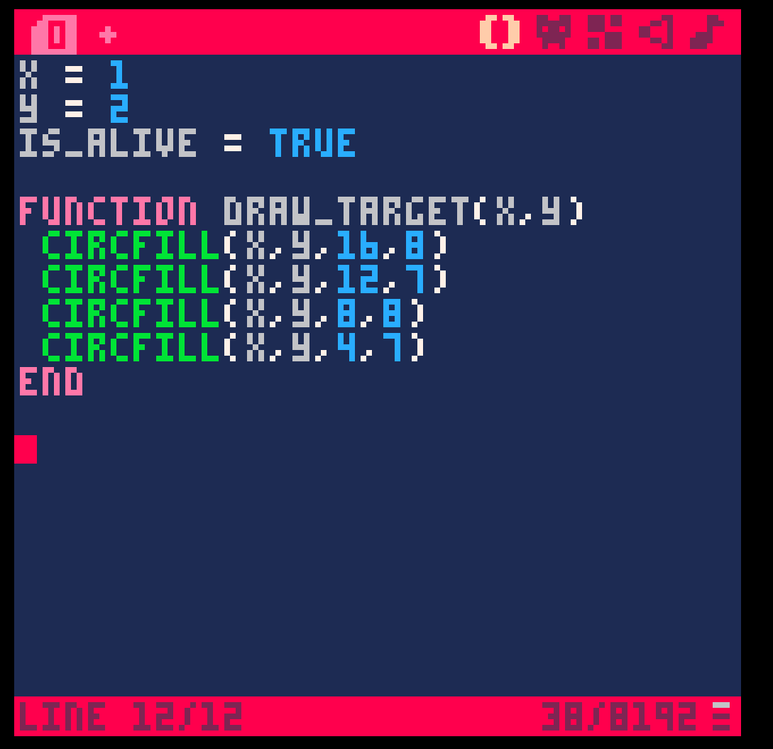 functions in PICO-8