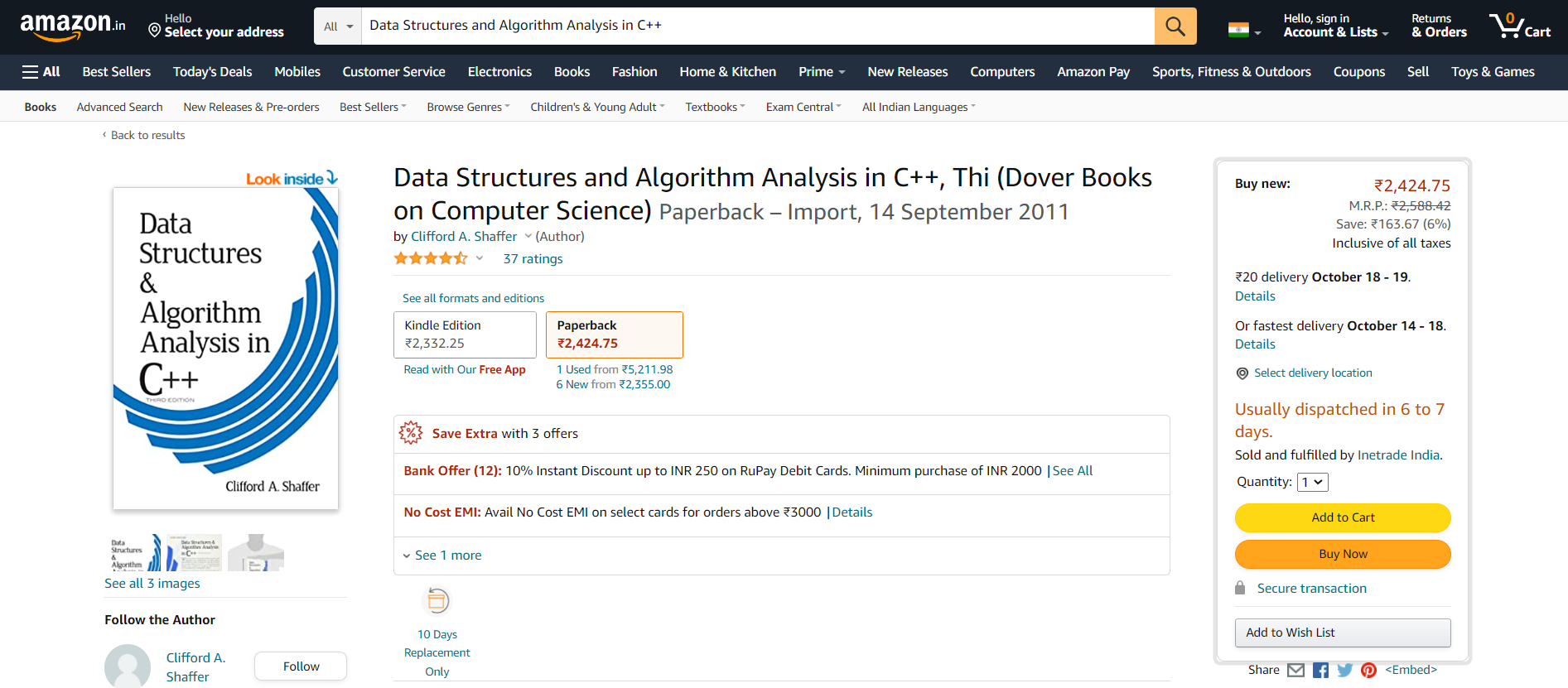 Structar Dàta agus Mion-sgrùdadh Algorithms a’ cleachdadh C