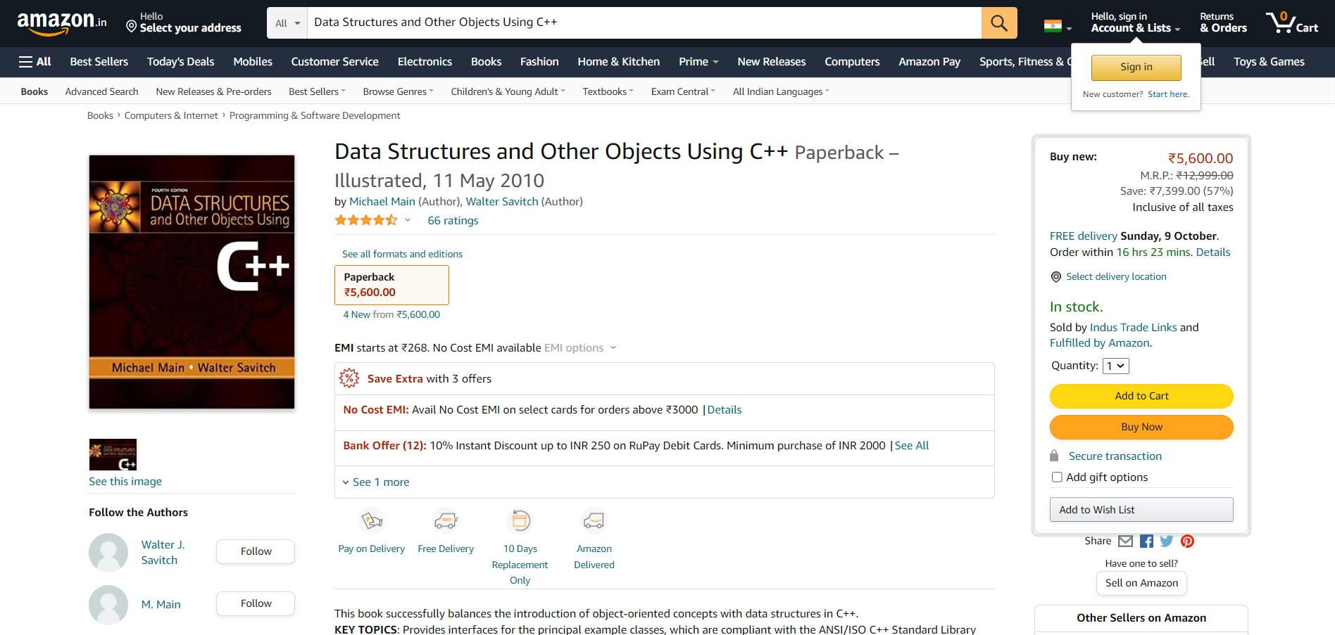 Data Structure And Other Objects Using C
