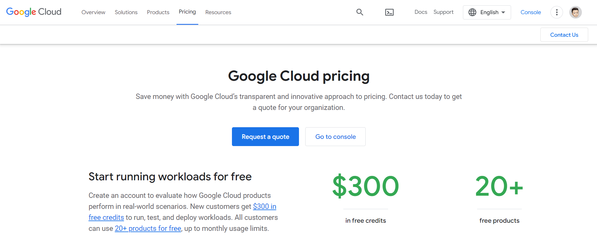 GCP Pricing