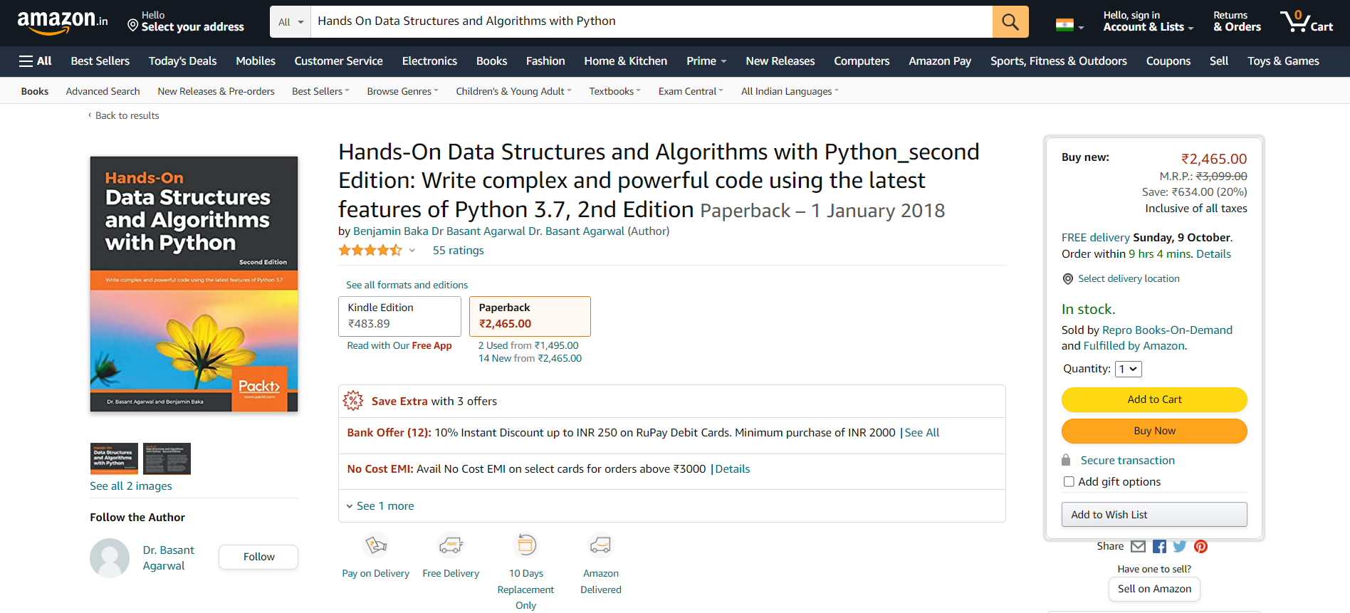 Structure de données et algorithmes pratiques avec Python