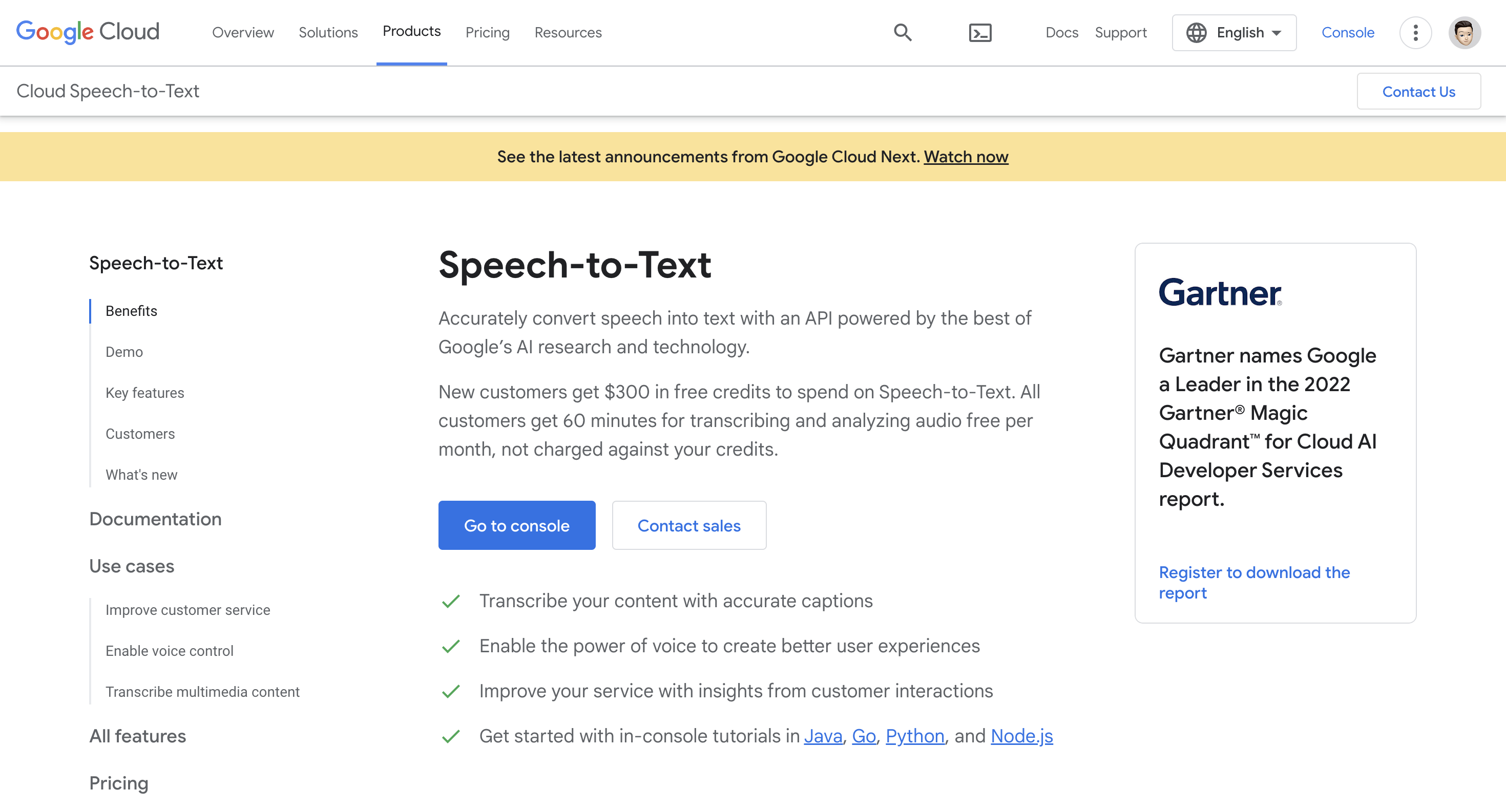 text to speech api