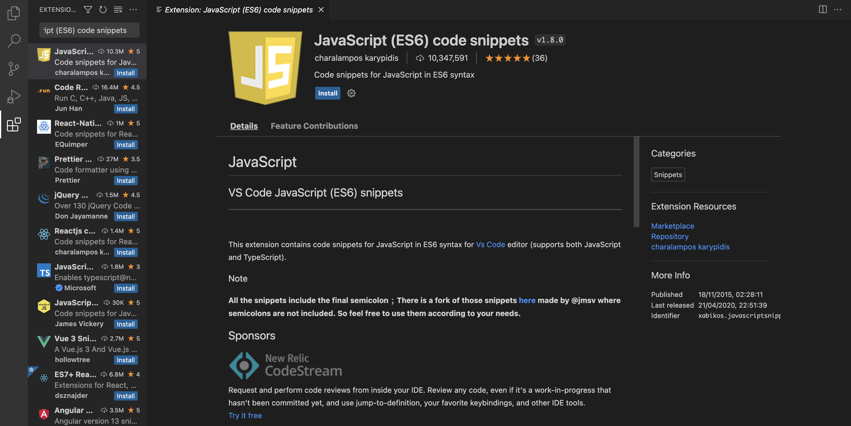 JavaScript ES6 ကုဒ်အတိုအထွာ