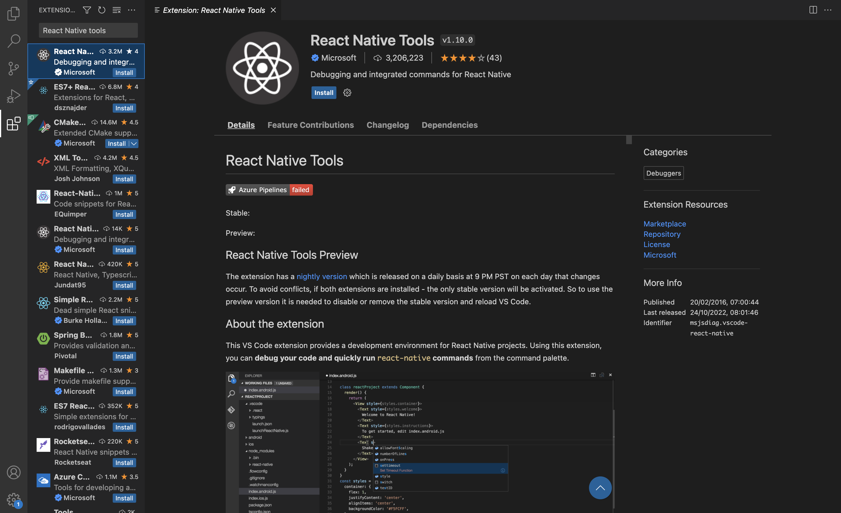 React Native Tools