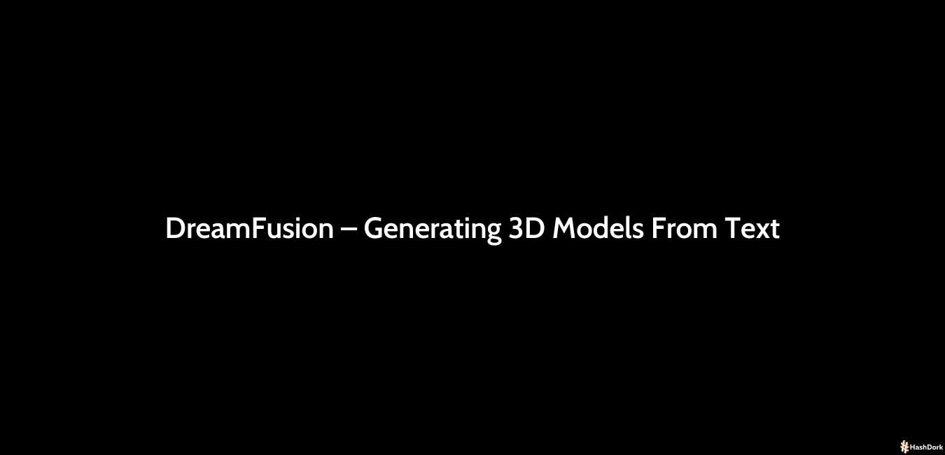 DreamFusion – Generating 3D Models From Text